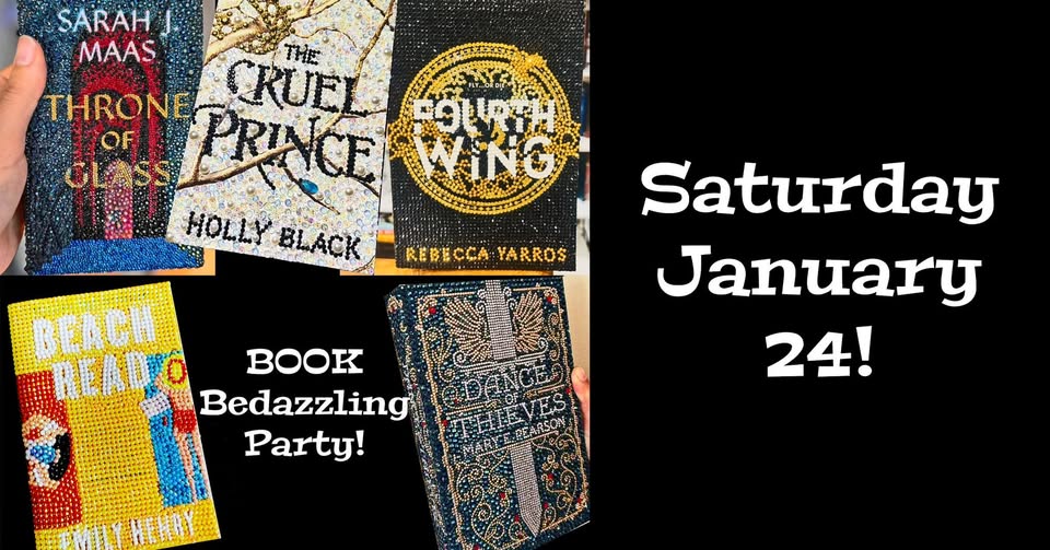 book bedazzling party